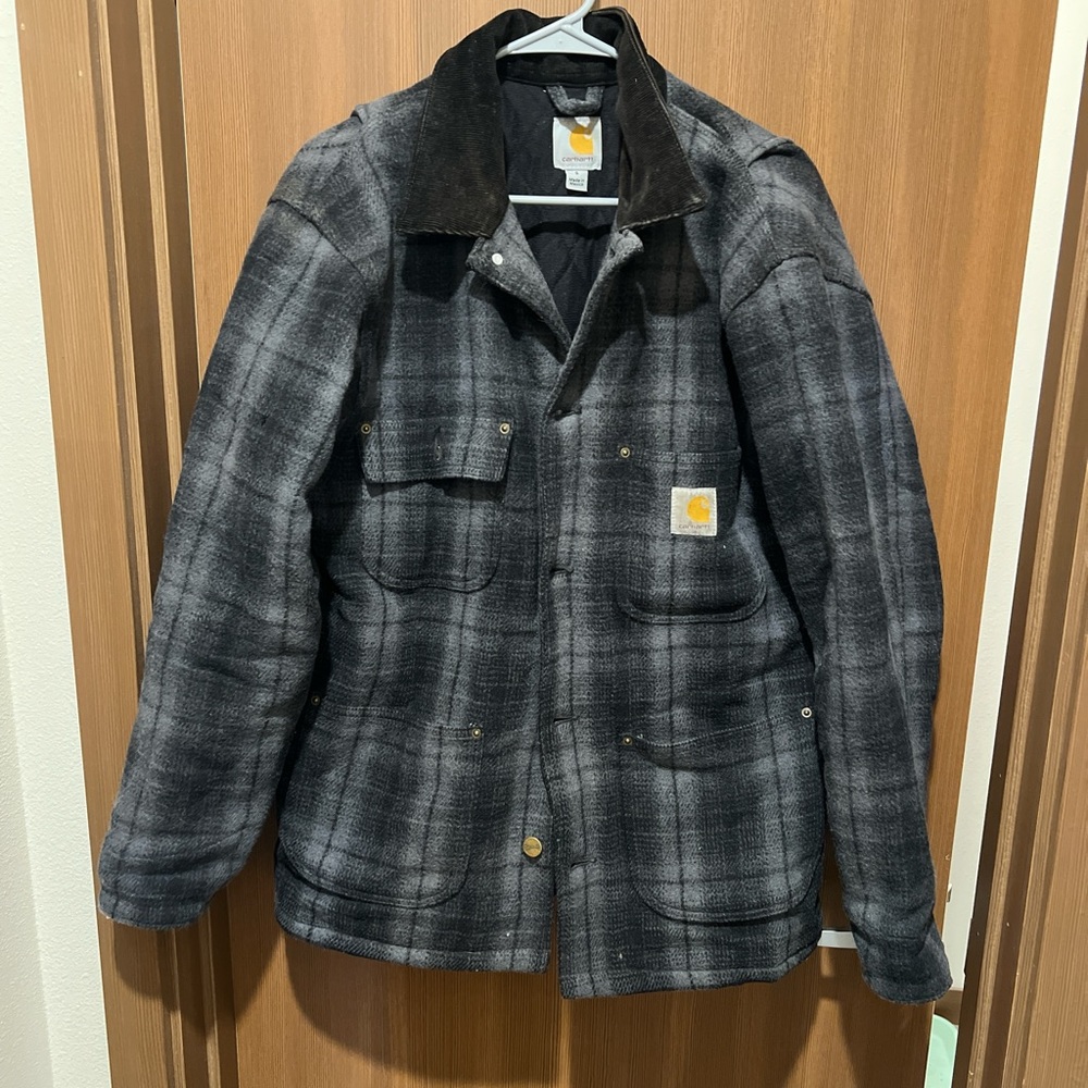 Carhartt lambswool chore coat